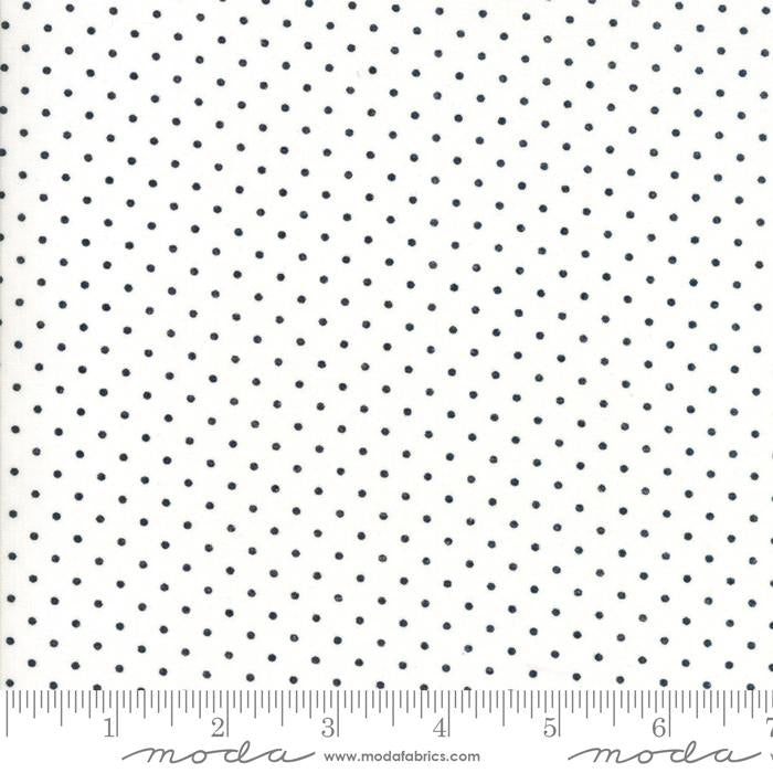 Moda Essential Dots White Black - Stitch - Durango, Colorado Quilt & Sewing Shop