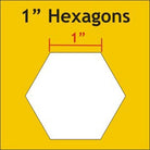 Paper Piece Hexagons Pack 1in 100pc - Stitch - Durango, Colorado Quilt & Sewing Shop