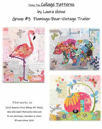 Teeny Tiny Collage Pattern Group 3 Laura Heine - Stitch - Durango, Colorado Quilt & Sewing Shop