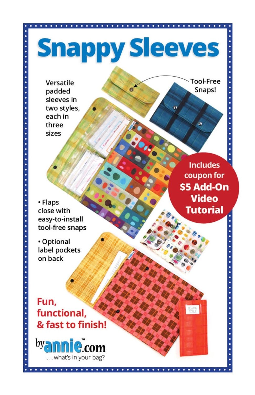 Snappy Sleeves Pattern - Stitch - Durango, Colorado Quilt & Sewing Shop