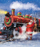 RB More Christmas Wishes Santa's Train Panel - Stitch - Durango, Colorado Quilt & Sewing Shop