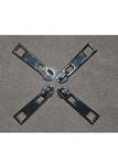 Metal Zipper Pulls 4ct- Silver - Stitch - Durango, Colorado Quilt & Sewing Shop
