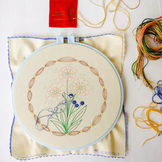 Cozyblue Emb Kit - True Bloom - Stitch - Durango, Colorado Quilt & Sewing Shop