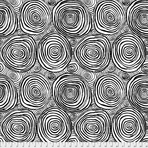 FS Kaffe Onion Rings Black - Stitch - Durango, Colorado Quilt & Sewing Shop