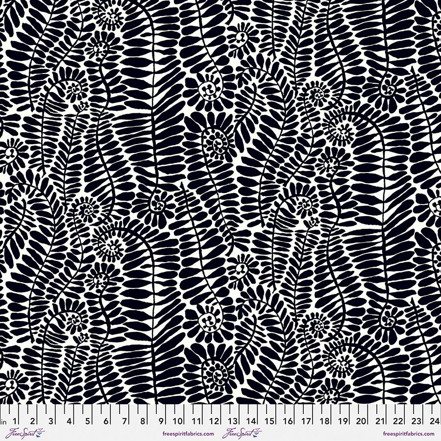 FS Kaffe Fronds - Black - Stitch - Durango, Colorado Quilt & Sewing Shop