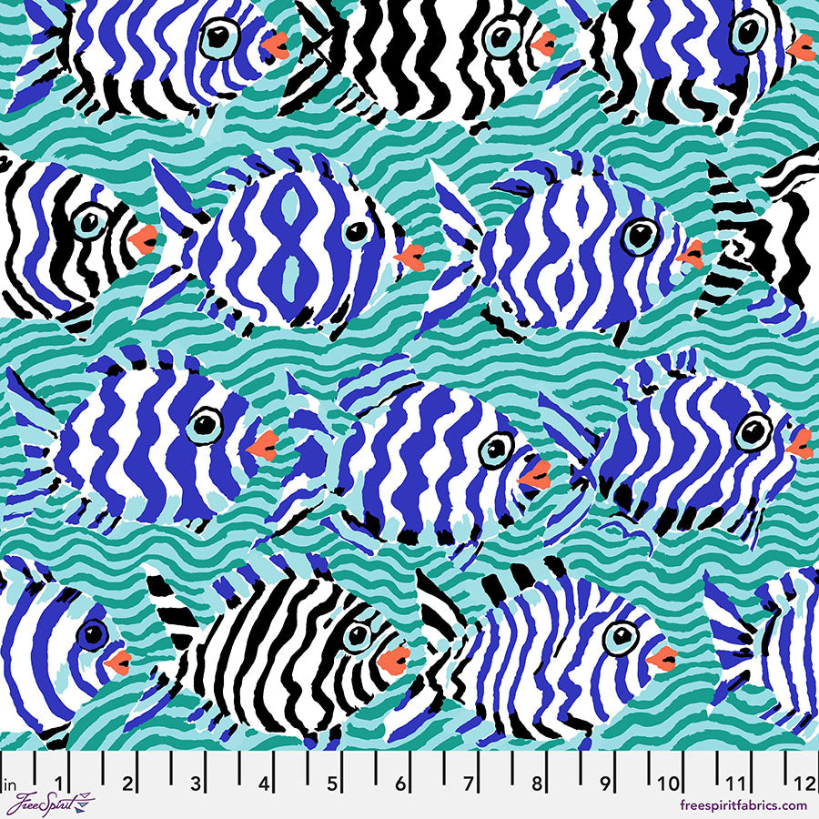 FS Minnows - Aqua - Stitch - Durango, Colorado Quilt & Sewing Shop