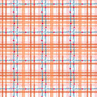 FS Pompadours in Pink Daisy Check Orange - Stitch - Durango, Colorado Quilt & Sewing Shop