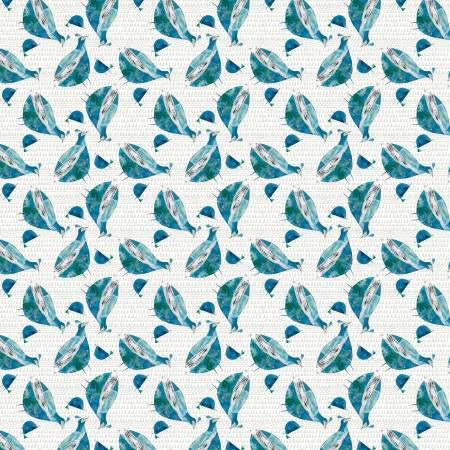 FS Flying South Mother and Chick Aqua - Stitch - Durango, Colorado Quilt & Sewing Shop