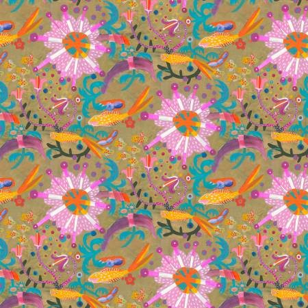 FS Colori Sm Goldfish Star Gold - Stitch - Durango, Colorado Quilt & Sewing Shop