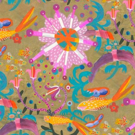 FS Colori Goldfish Star Gold - Stitch - Durango, Colorado Quilt & Sewing Shop