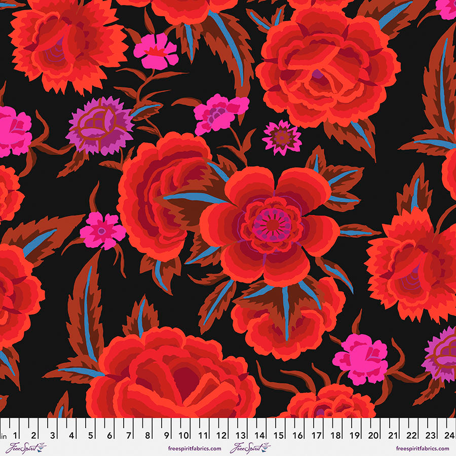 FS Kaffe Embroidered Shawl Red - Stitch - Durango, Colorado Quilt & Sewing Shop
