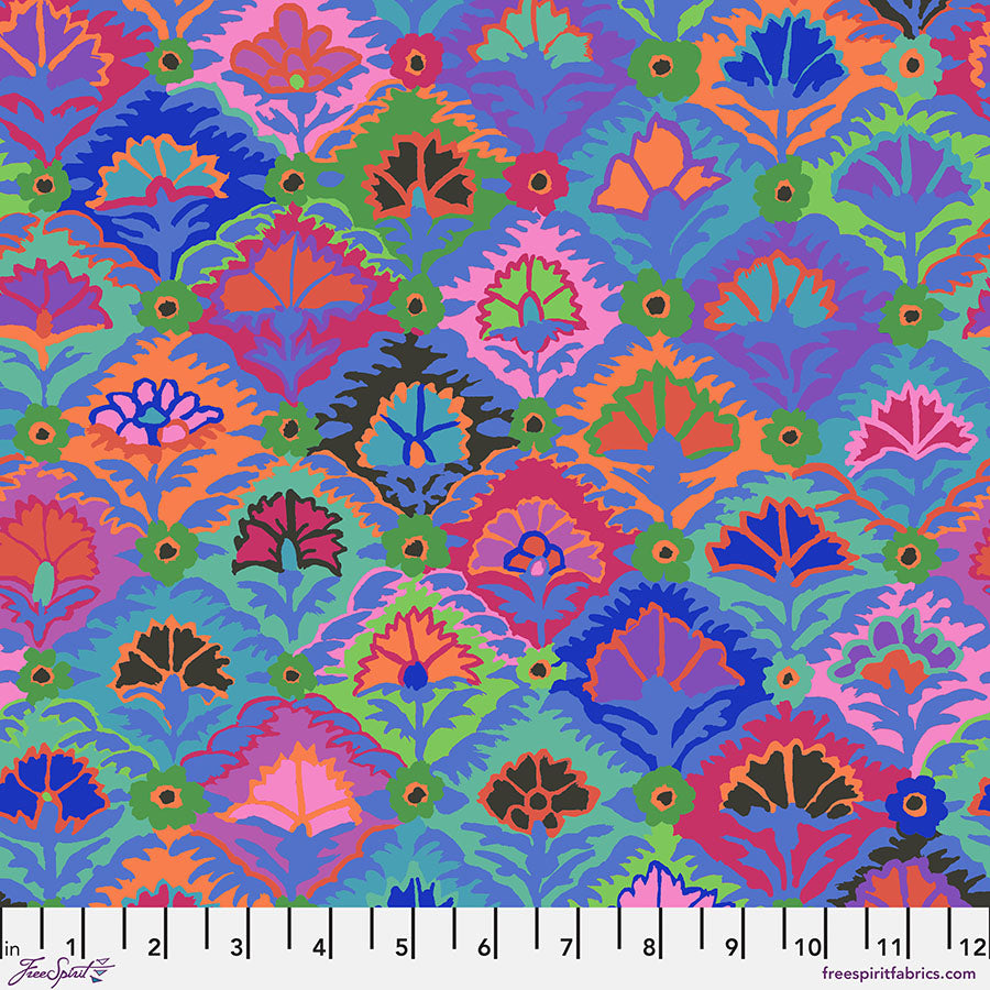 FS Kaffe Step Flower - Blue - Stitch - Durango, Colorado Quilt & Sewing Shop