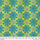 FS Flower Dance Gazania - Turquoise - Stitch - Durango, Colorado Quilt & Sewing Shop
