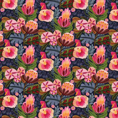 FS Paradise Blooms Indigo - Stitch - Durango, Colorado Quilt & Sewing Shop