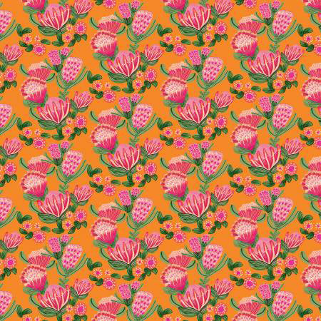 FS Paradise Blooms Tangerine - Stitch - Durango, Colorado Quilt & Sewing Shop