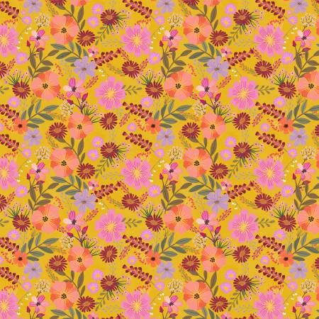 FS Floral Fiesta Daisy Delight Marigold - Stitch - Durango, Colorado Quilt & Sewing Shop