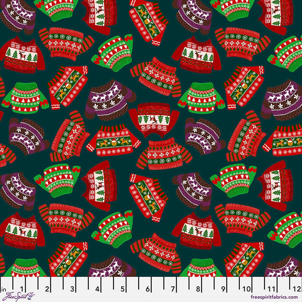 Christmas Pets - Holly Sweaters - Spruce - Stitch - Durango, Colorado Quilt & Sewing Shop
