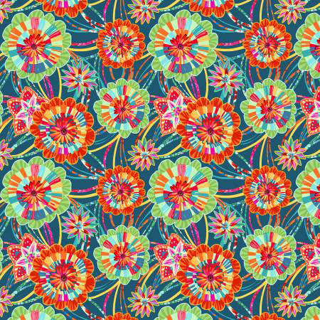 FS Festival Rosettes Blue - Stitch - Durango, Colorado Quilt & Sewing Shop