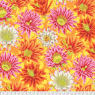 FS Kaffe Cactus Flower - Yellow - Stitch - Durango, Colorado Quilt & Sewing Shop