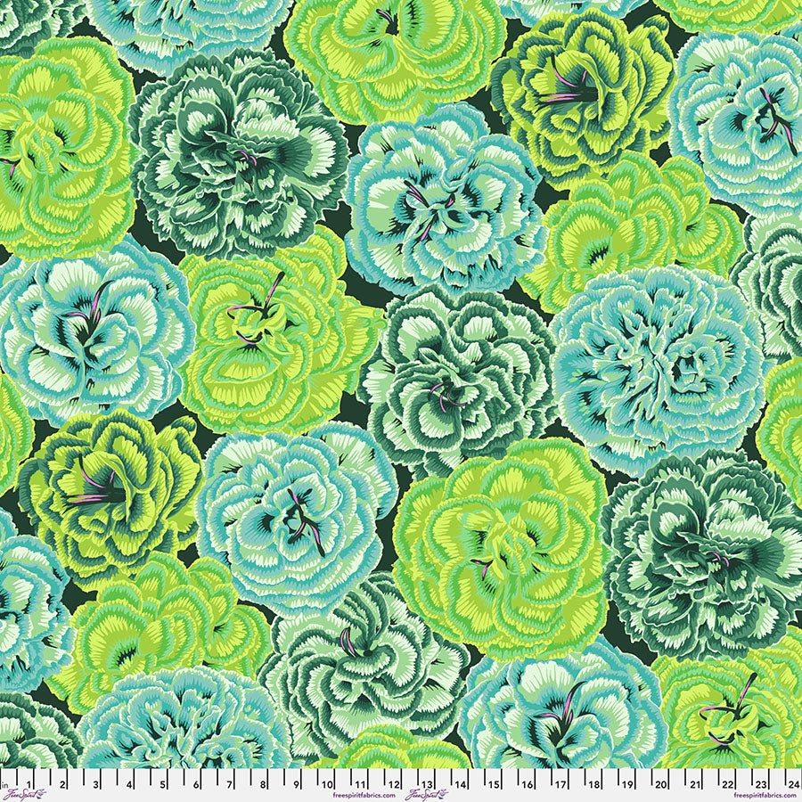 FS Picotee Carnations - Green - Stitch - Durango, Colorado Quilt & Sewing Shop