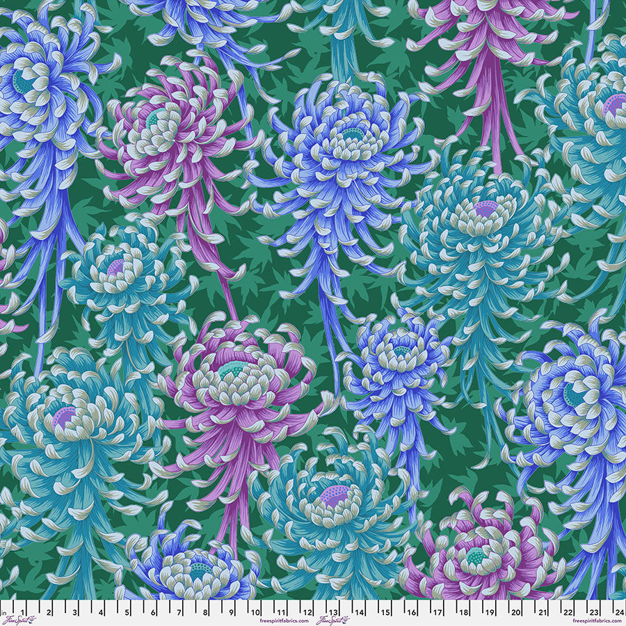 FS Spider Mums - Cool - Stitch - Durango, Colorado Quilt & Sewing Shop