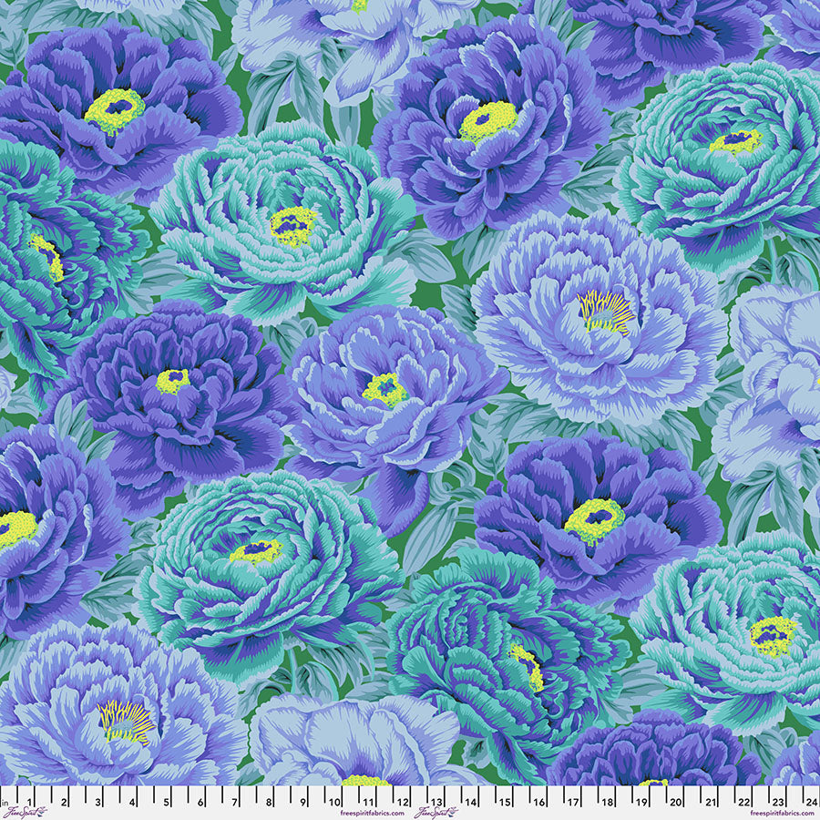 FS Tibetan Peony - Blue - Stitch - Durango, Colorado Quilt & Sewing Shop