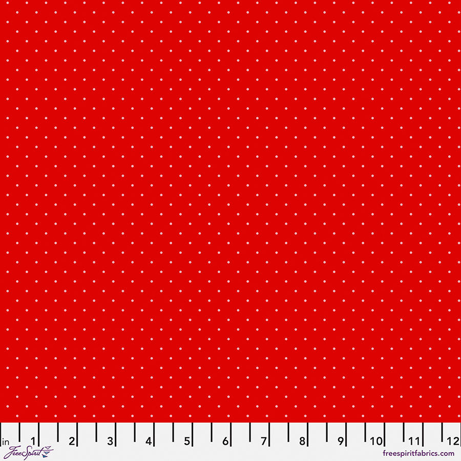 FS Tula Pink Tiny Dots - Watermelon - Stitch - Durango, Colorado Quilt & Sewing Shop