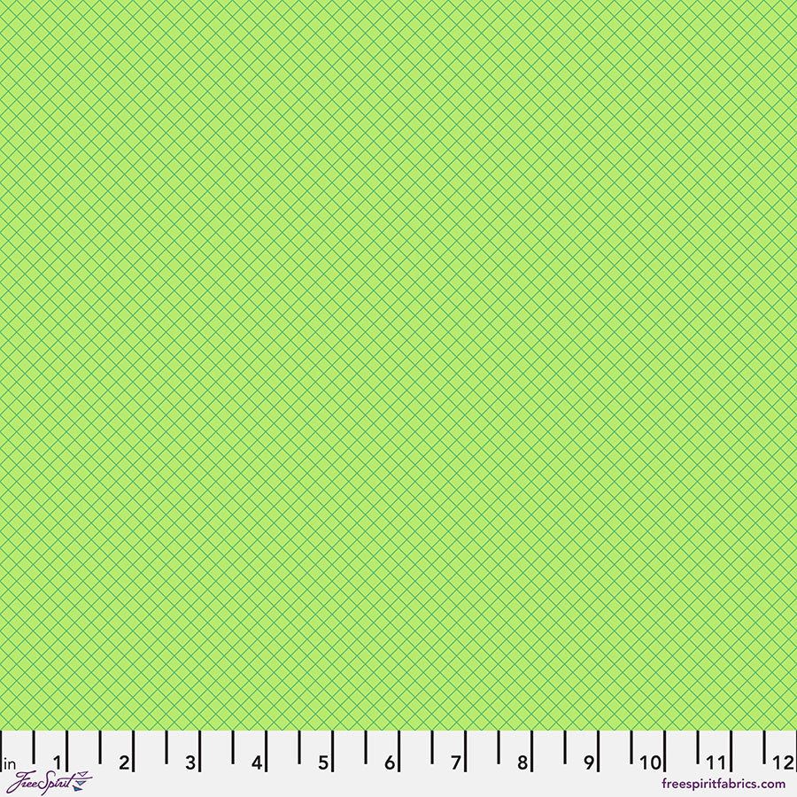 Tula Pink True Colors - On The Grid - Apple - Stitch - Durango, Colorado Quilt & Sewing Shop