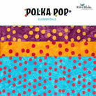 RB Batiks Elementals Polka Pop 2.5 Inch Rolie Polie 40 Pcs. - Stitch - Durango, Colorado Quilt & Sewing Shop