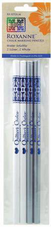 Roxanne Quilter's Choice Marking Pencils 2 ea Silver & White - Stitch - Durango, Colorado Quilt & Sewing Shop