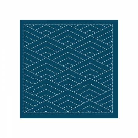 Sashiko Sampler Hishi-seikaiha Navy - Stitch - Durango, Colorado Quilt & Sewing Shop