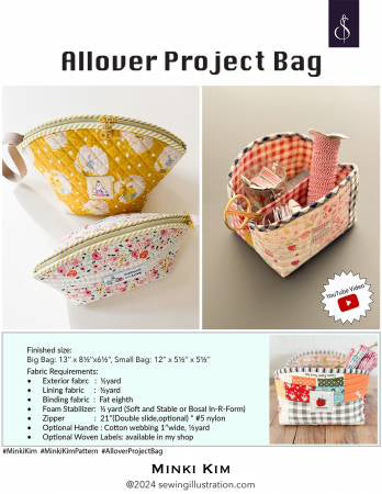 Minki Kim Allover Project Bag Pattern - Stitch - Durango, Colorado Quilt & Sewing Shop
