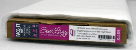 Sew Lazy Face It Soft Fusible Interfacing 22in x 15yd - Stitch - Durango, Colorado Quilt & Sewing Shop