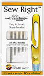 Sew Right Set of 12 side Threading Needles - Stitch - Durango, Colorado Quilt & Sewing Shop