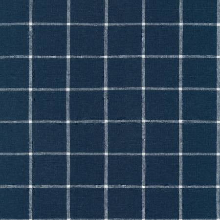 RK Essex Yarn Dyed Classic Wovens Windowpane Indigo - Stitch - Durango, Colorado Quilt & Sewing Shop