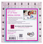 Quilters Select 6" x 6" Ruler - Pink - Stitch - Durango, Colorado Quilt & Sewing Shop