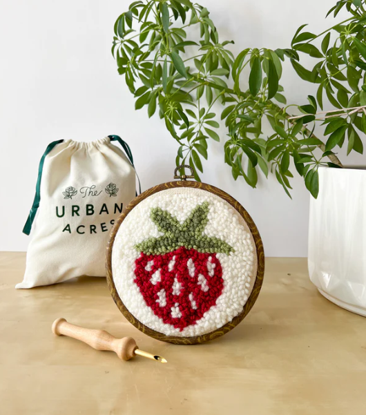 Punch Needle Strawberry Box Kit - Stitch - Durango, Colorado Quilt & Sewing Shop