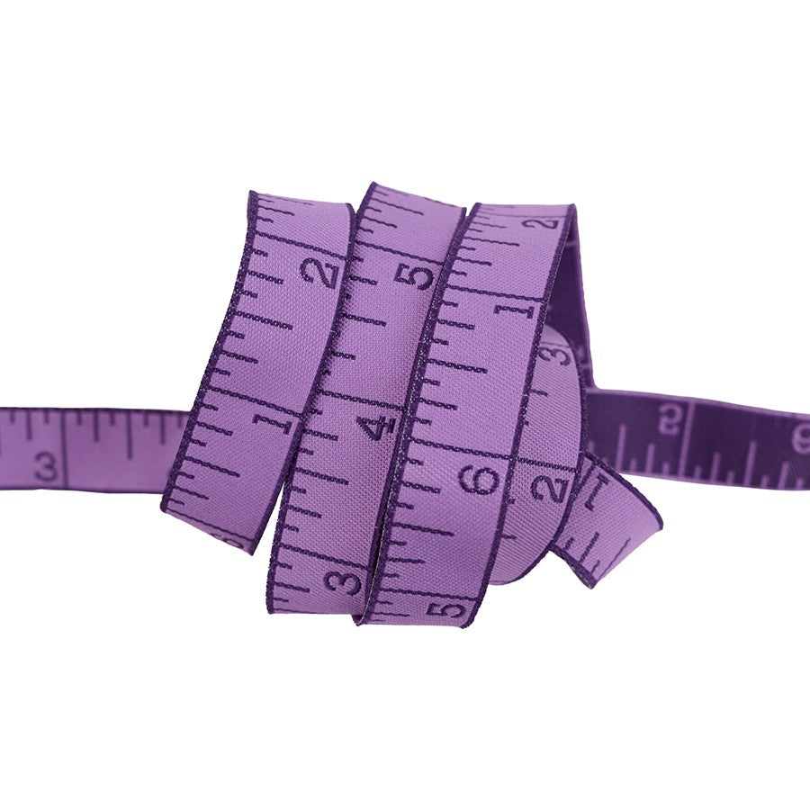 RR Measure Twice Foxglove 5/8" Ribbon - Stitch - Durango, Colorado Quilt & Sewing Shop