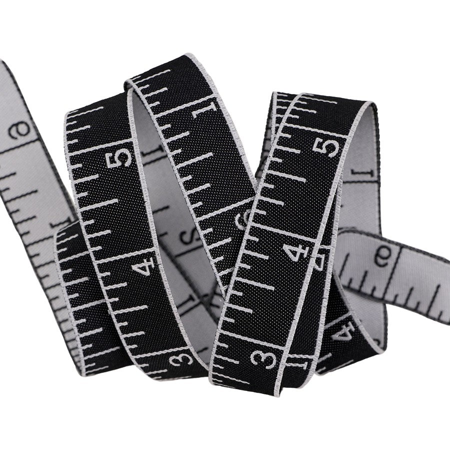 RR Measure Twice Ink - 5/8" ribbon - Stitch - Durango, Colorado Quilt & Sewing Shop