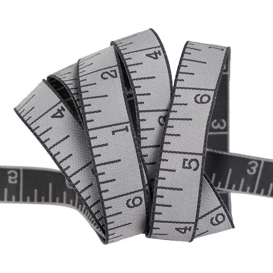 RR Measure Twice Shadow - 5/8" ribbon - Stitch - Durango, Colorado Quilt & Sewing Shop