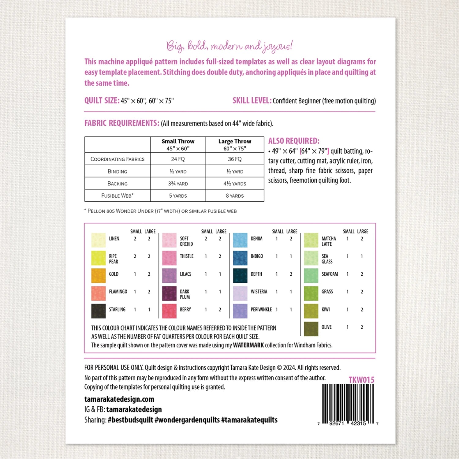 Best Buds Quilt Pattern - Stitch - Durango, Colorado Quilt & Sewing Shop