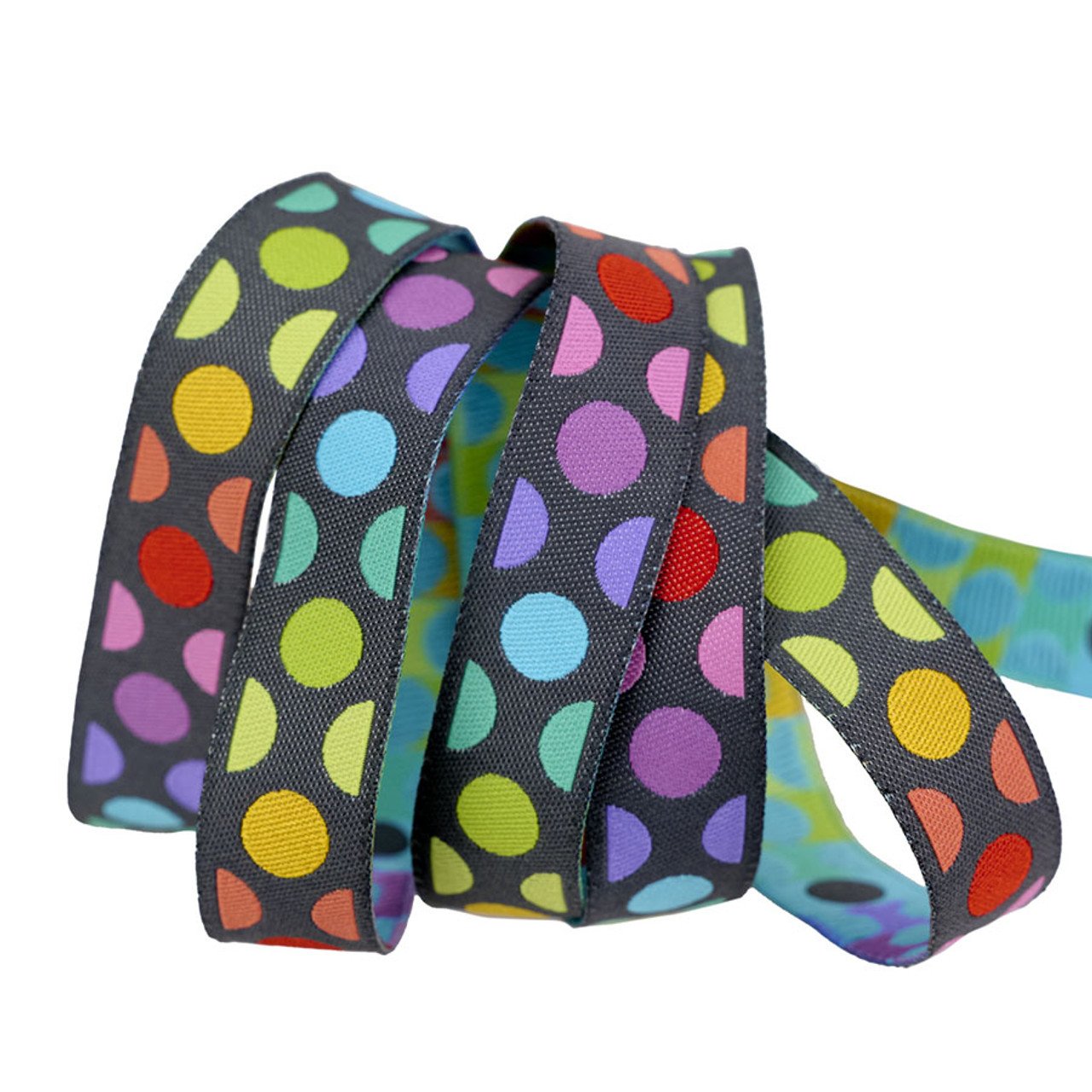 Renaissance Disco Dot Carbon Ribbon - Stitch - Durango, Colorado Quilt & Sewing Shop