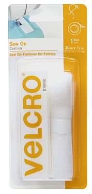 VELCRO (R) Brand Sew On 30in x 3/4in tape - White - Stitch - Durango, Colorado Quilt & Sewing Shop