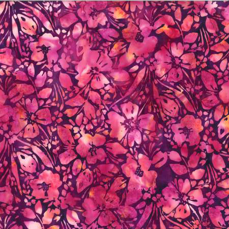 Hoffman Painted Floral Ruby - Stitch - Durango, Colorado Quilt & Sewing Shop