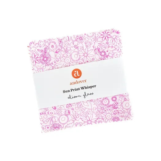 Andover Sun Print Whisper Charm Pack - Stitch - Durango, Colorado Quilt & Sewing Shop