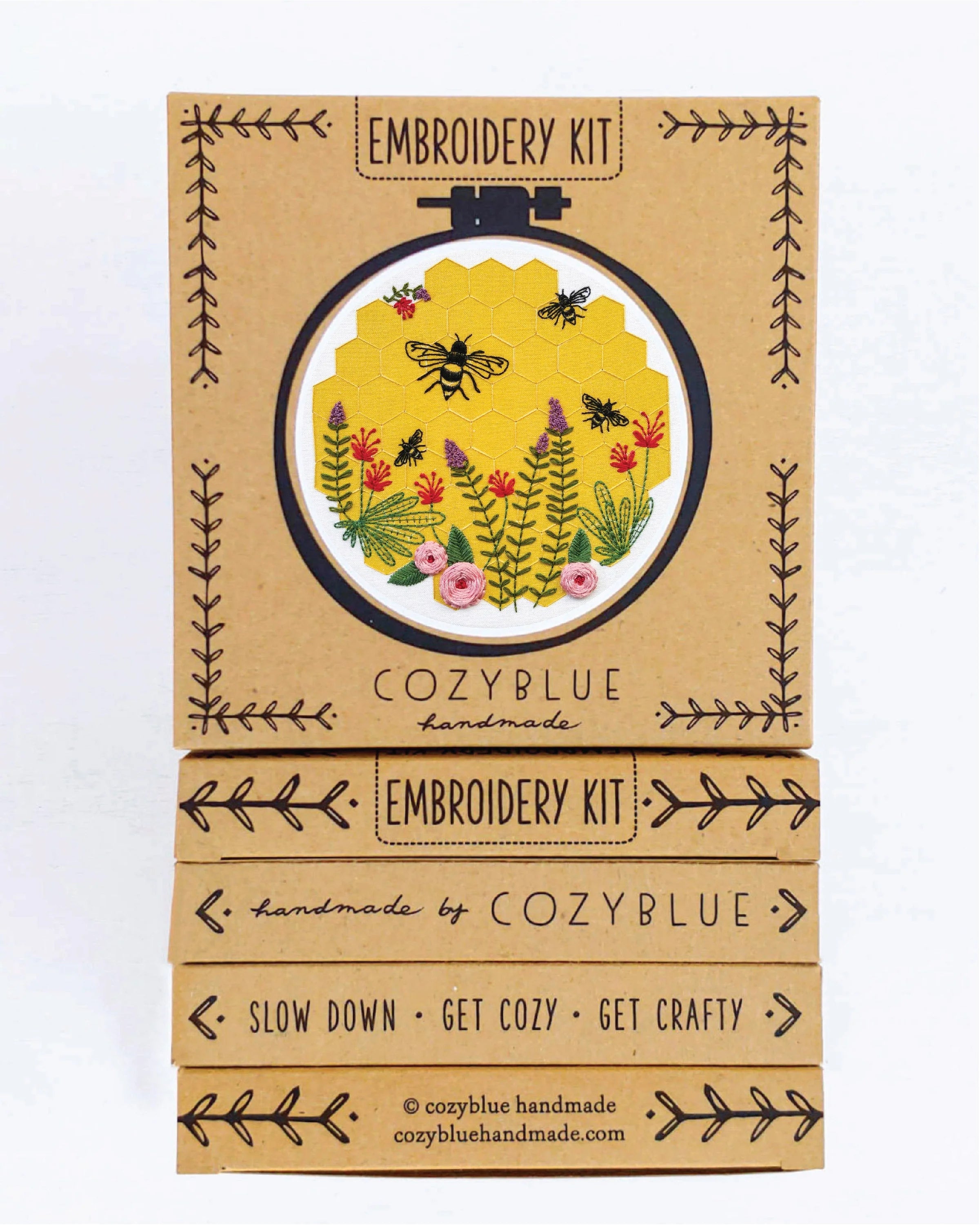 Cozyblue Emb Kit - Bee Lovely - Stitch - Durango, Colorado Quilt & Sewing Shop