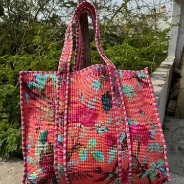 Quilted Cotton Tote Bag - Various Colors - Stitch - Durango, Colorado Quilt & Sewing Shop