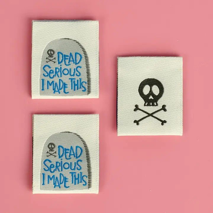 Dead Serious - Designer Woven Labels - Stitch - Durango, Colorado Quilt & Sewing Shop