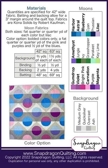 Many Moons - Stitch - Durango, Colorado Quilt & Sewing Shop