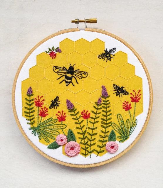 Cozyblue Emb Kit - Bee Lovely - Stitch - Durango, Colorado Quilt & Sewing Shop
